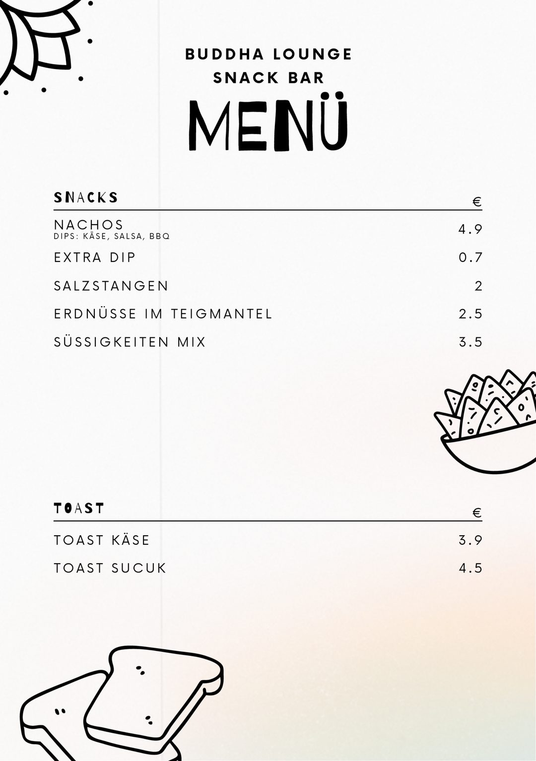 Buddha Lounge – Snack Bar