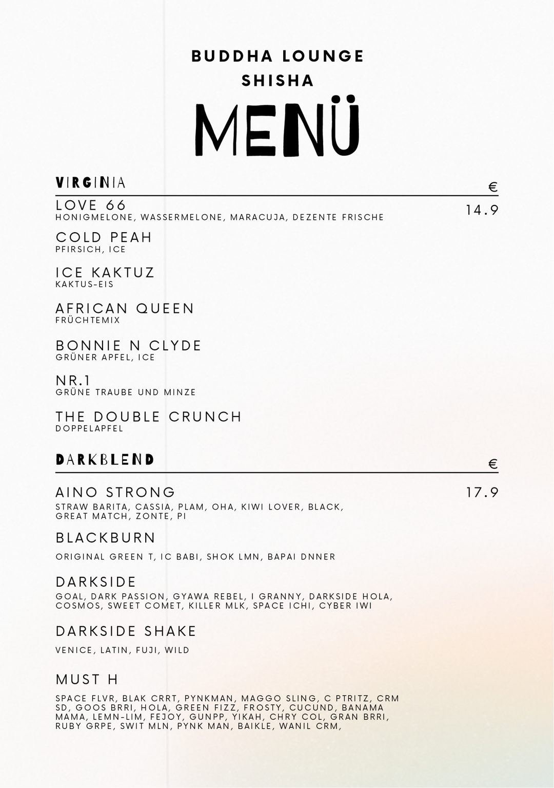 Buddha Lounge – Shisha